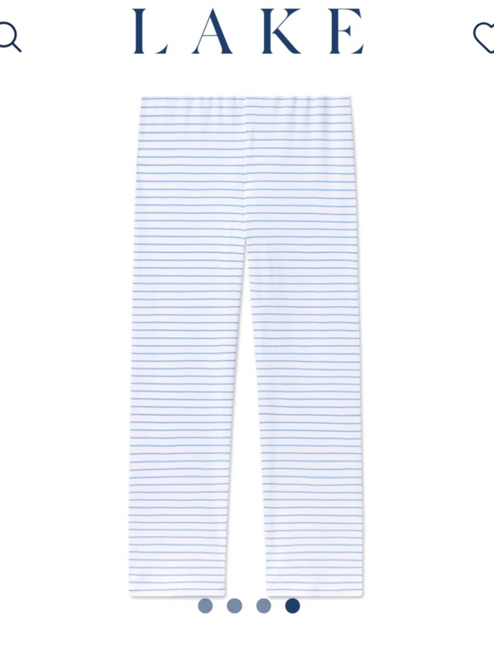 Lake pajamas pima Cotton pj striped bottoms Made in Peru women’s XL pull on - Picture 3 of 10